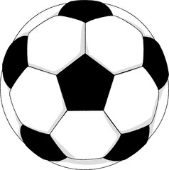 シンプルなサッカーボール