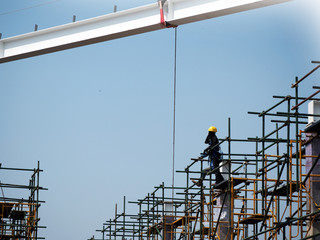 Man Working on the Working at height