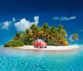Car on the island