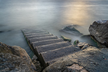 stairs to sea 