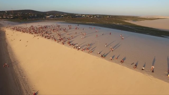 sunset jericoacoara beach 