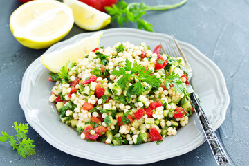 Taboulet salad with bulgur. Eastern cuisine.