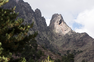 Naklejka premium Corse montagne Asco