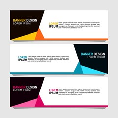 Fototapeta premium Vector abstract design banner web template.