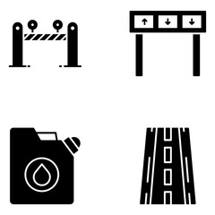Traffic Glyph Icons 