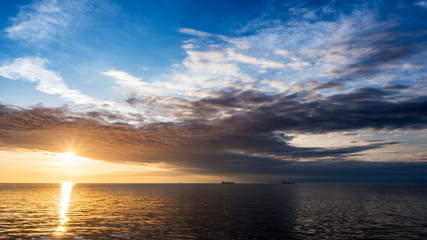 Obraz premium Sunset at Koper in Slovenia