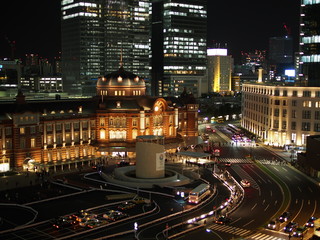 Fototapeta na wymiar 東京の夜景　東京丸の内の夜景