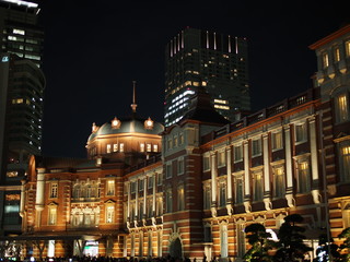 Fototapeta na wymiar 東京の夜景　東京丸の内の夜景
