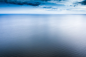 Gulf of Riga, Baltic sea in calm summer day.