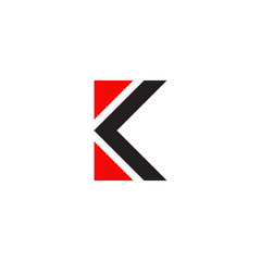 K letter initial logo design vector template