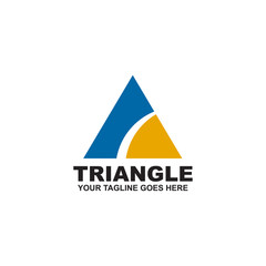 Triangle logo design inspiration vector template