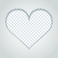 Heart shaped greeting card vector design illustration