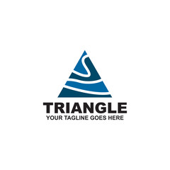 Triangle logo design inspiration vector template