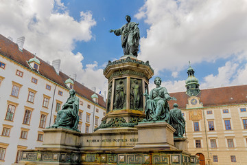 Fototapeta premium Austria. Vienna. The Hofburg. Monument to Emperor Franz I.