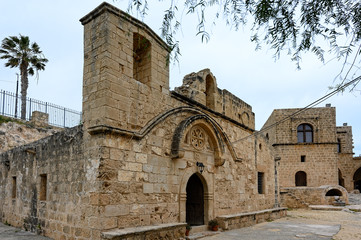 Fototapeta na wymiar Part of the medieval Monastery of Ayia Napa in Ayia Napa, Cyprus