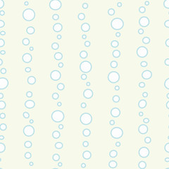 Yellow vector repeat pattern with simple air bubble . Summer beach pattern. Surface pattern design.