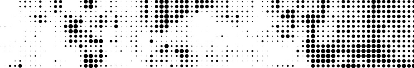 Texture of black dots on white background. Monochrome halftone comic.