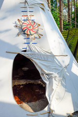 Entry of a wigwam