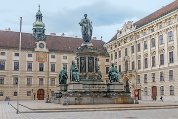Fototapeta na wymiar Austria. Vienna. The Hofburg. Monument to Emperor Franz I.