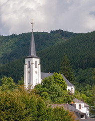Fototapeta na wymiar Christian Church in Kautenbach - Luxembourg