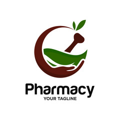 Pharmacy Logo Design Stock Vector