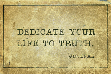 life to truth Juvenal