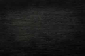 Black wooden wall background, texture of dark bark wood with old natural pattern for design art work, top view of grain timber.