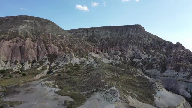 Turkey Cappadocia adequate landscape, shooting from drone