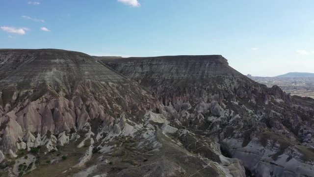 Turkey Cappadocia adequate landscape, shooting from drone