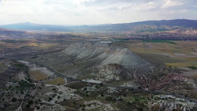 Turkey Cappadocia adequate landscape, shooting from drone
