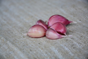 Fresh vegetables. Garlic. Food. natural