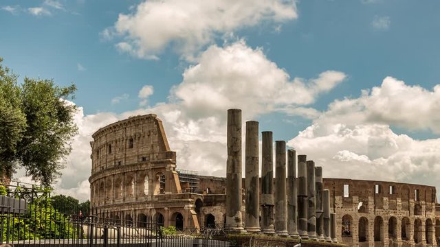 4K Timelapse Colosseum 3, Rome, Italy