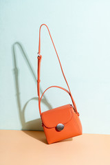 woman leather fashion bag