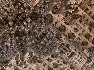 surreal futuristic digital 3d design art abstract background fractal illustration for meditation and decoration wallpaper