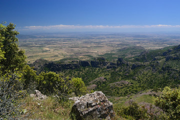 Fototapeta na wymiar Panorama dal Monte Arcuentu