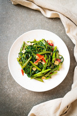 Stir-Fried Chinese Morning Glory or Water Spinach