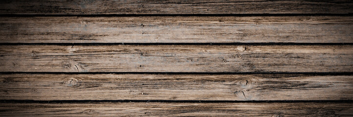 alte rustikale dunkle Holztextur - Holz Hintergrund Panorama lang