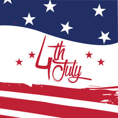 USA Independence day graphic design - Vector illustration