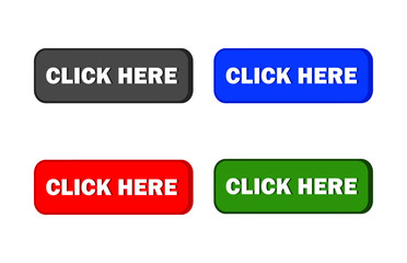 Click Here button set - Vector. icons web. 