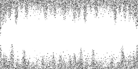 Silver glitter luxury sparkling confetti. Scattere