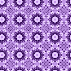 Purple flower mosaic detailed seamless textured pattern background