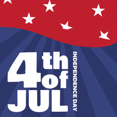 USA Independence day graphic design - Vector illustration
