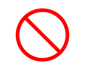No parking sign.Stop do not enter vector icon.Restriction icon. 