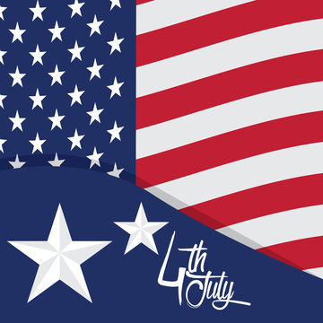 USA Independence day graphic design - Vector illustration