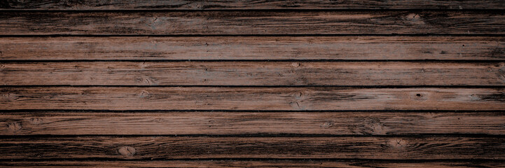 alte braune dunkle rustikale Holztextur - Holz Hintergrund Panorama Banner lang