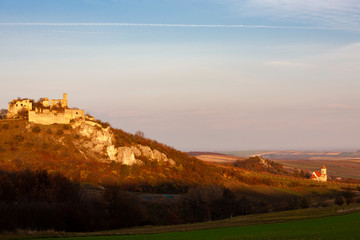 Obraz premium Falkenstein Castle in autumn, Austria