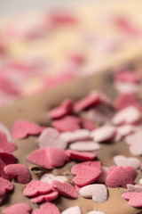 Obraz na płótnie Canvas detail of chocolate for Valetine's day