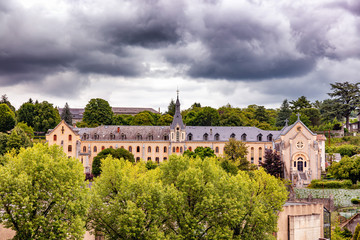 Fototapeta na wymiar Monastery of the Carmelite Sisters, Lourdes, France