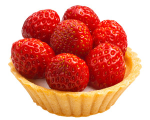 Strawberry tart dessert, paths