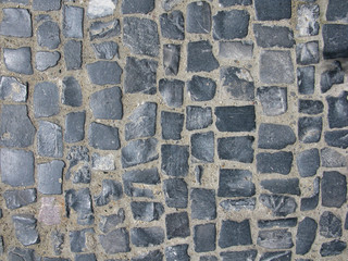 Texture of road tiles with herringbone pattern